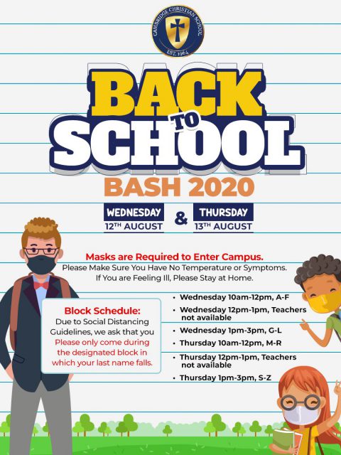 Back to School Bash 2020-2021 - Cambridge Christian School